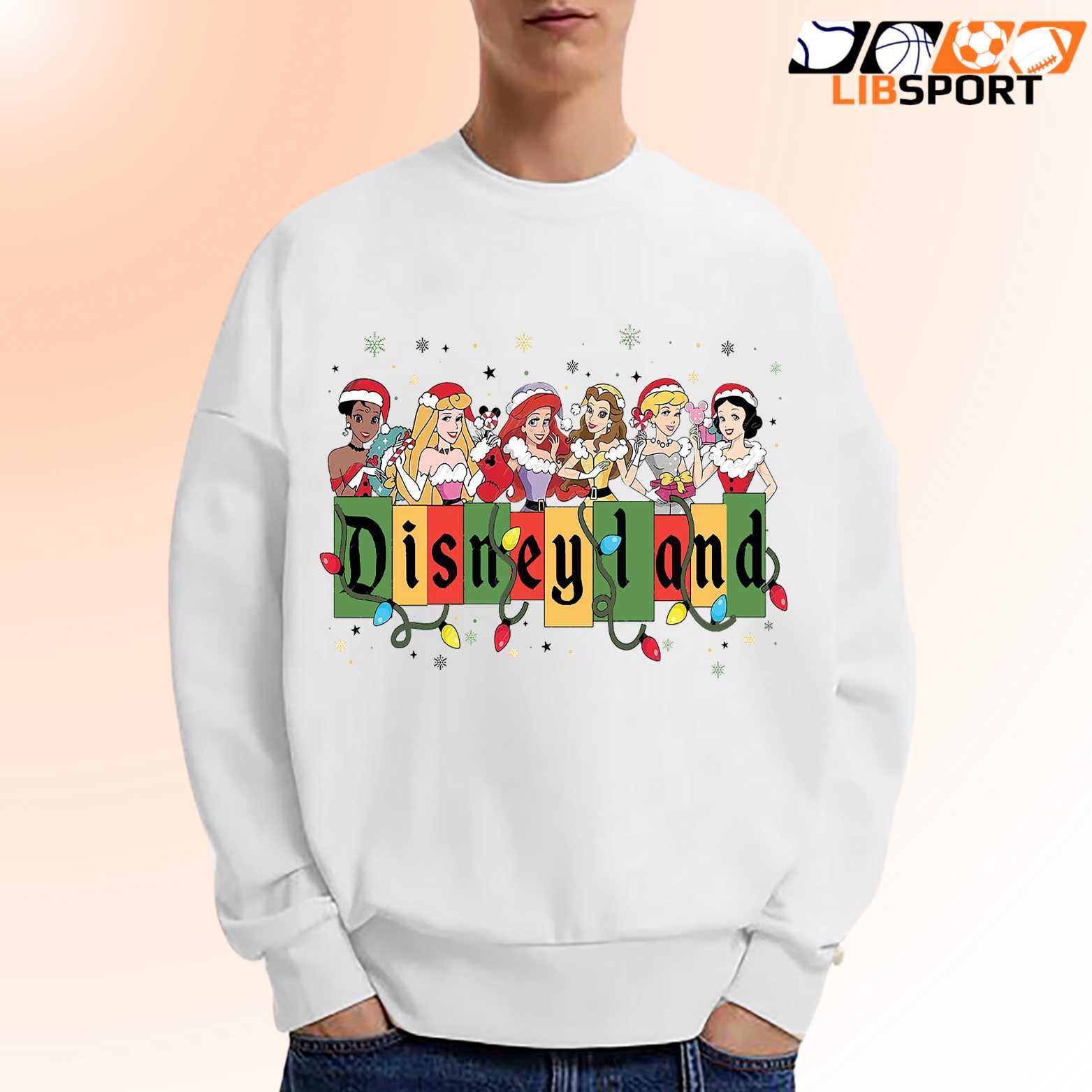 Christmas Princess Characters T Shirt, Cute Holiday Princess Shirt, Festive Movie Unisex Tee